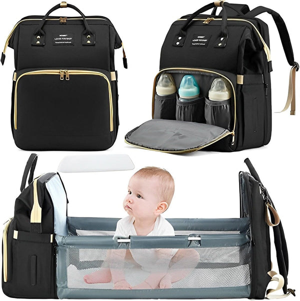 Mommy Bag® - Bolsa Multifuncional Para Mães: Trocador de Fraldas, Porta Mamadeiras, Carregador USB