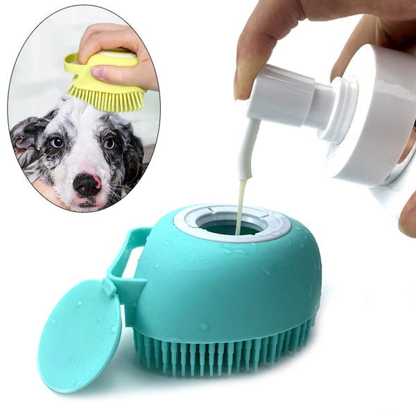 Escova Massageadora de Banho Pets